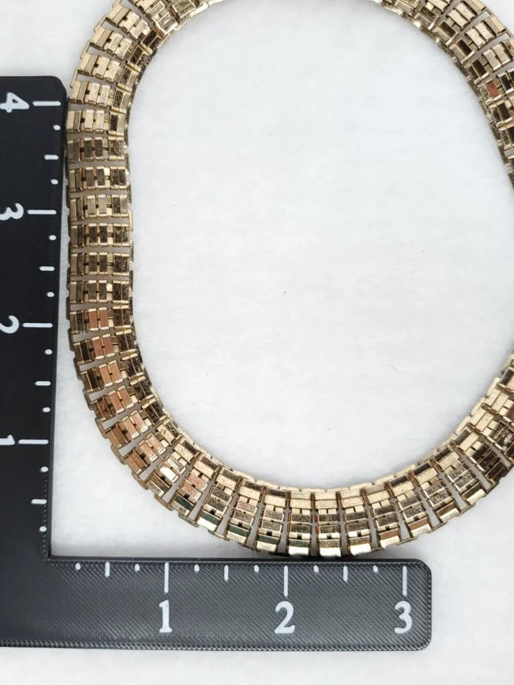 Vintage Coro Necklace Bracelet Set Gold Tone Link Flexible 15.5
